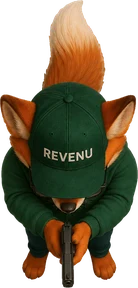 Rev the Fox from above with his blaster